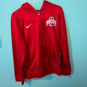 red nike ohio state jacket